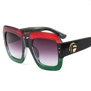 Jamaican Me Crazy Oversized Sunglasses